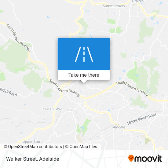 Walker Street map