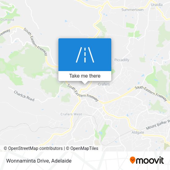 Wonnaminta Drive map