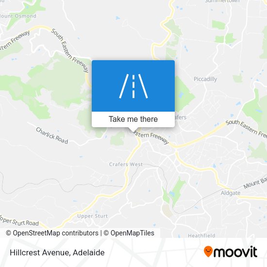 Hillcrest Avenue map