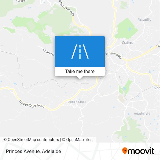Princes Avenue map
