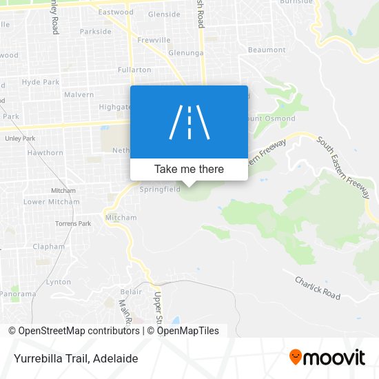 Yurrebilla Trail map