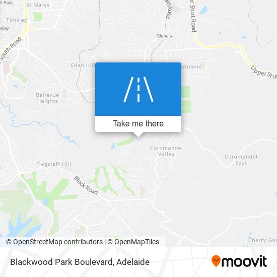 Blackwood Park Boulevard map