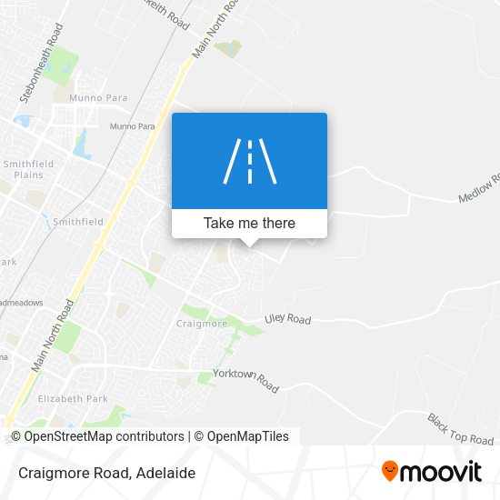 Craigmore Road map