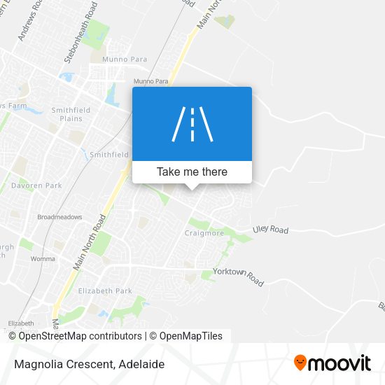 Magnolia Crescent map