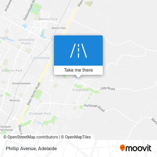 Phillip Avenue map