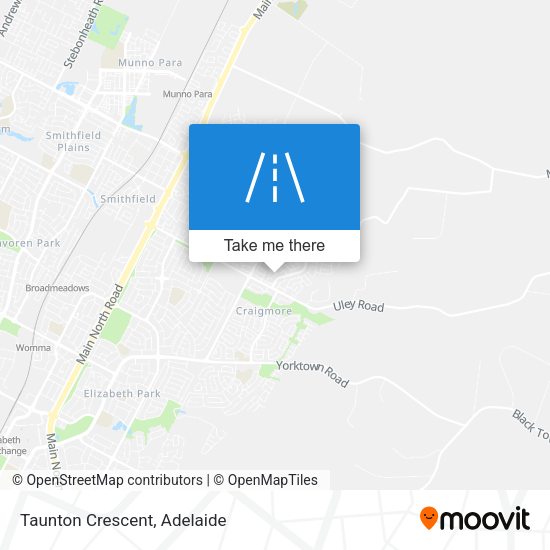 Taunton Crescent map