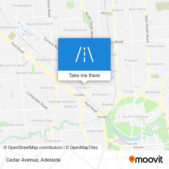 Cedar Avenue map
