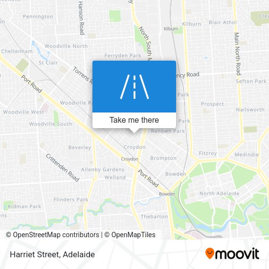 Harriet Street map