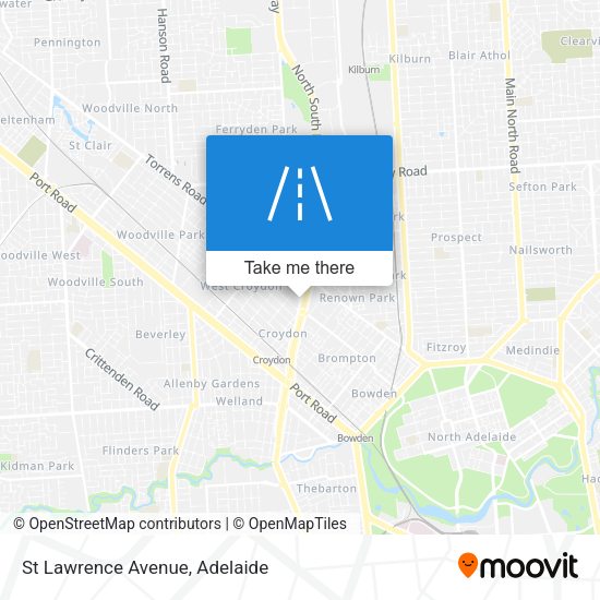 St Lawrence Avenue map