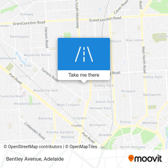 Bentley Avenue map