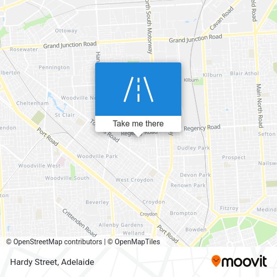 Hardy Street map