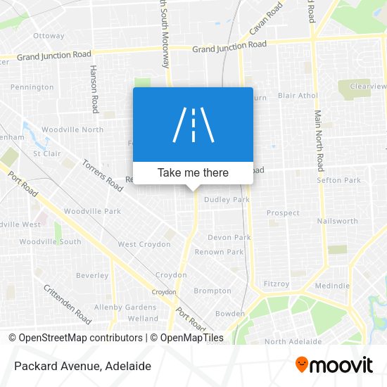 Packard Avenue map