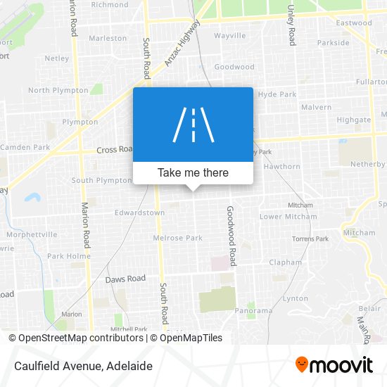 Caulfield Avenue map