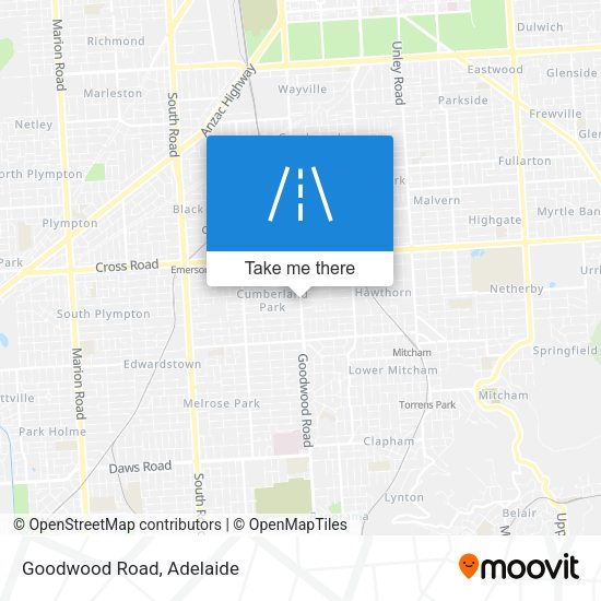Goodwood Road map