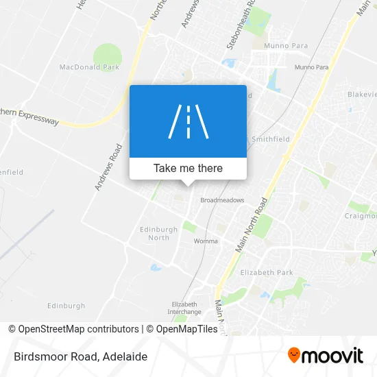 Birdsmoor Road map