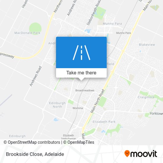 Brookside Close map
