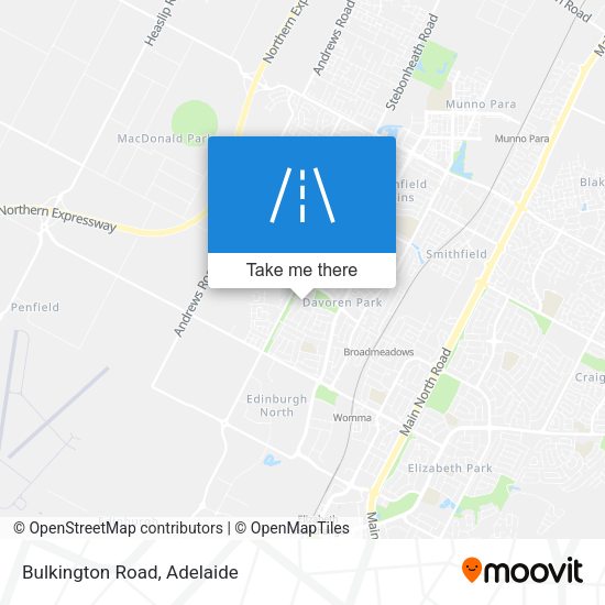 Bulkington Road map