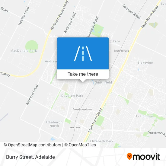 Burry Street map