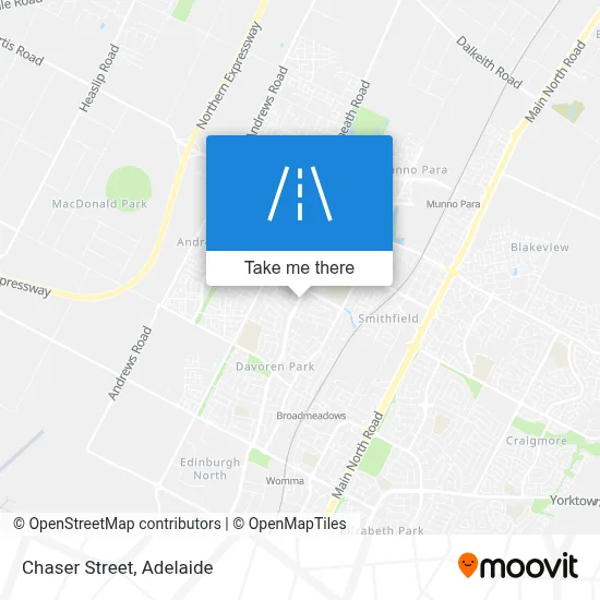 Chaser Street map