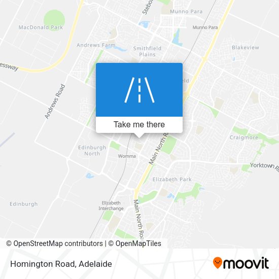 Homington Road map