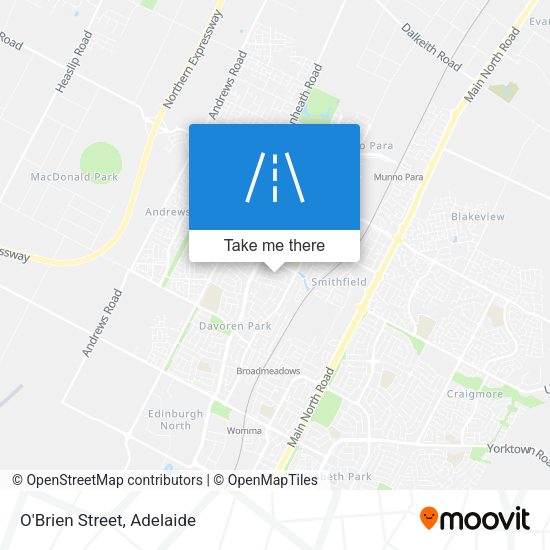 O'Brien Street map