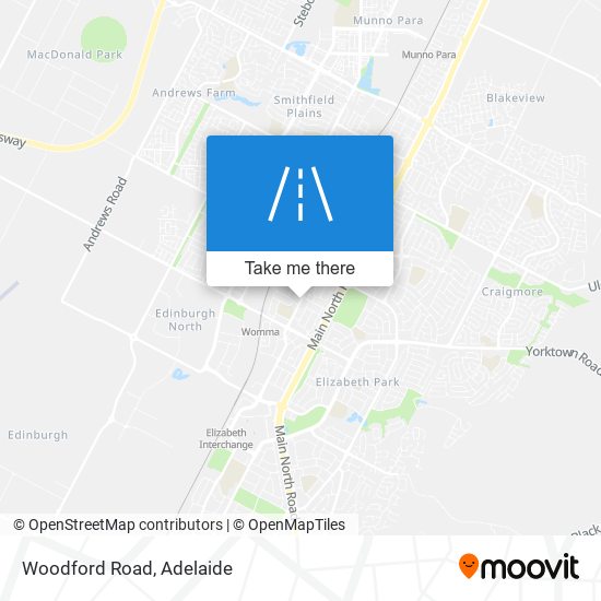 Mapa Woodford Road
