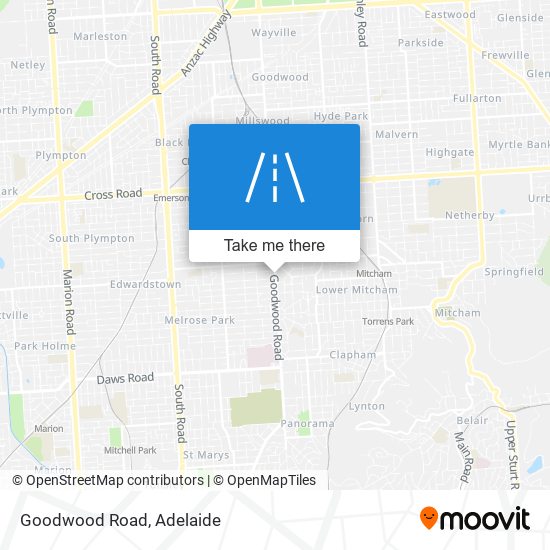 Mapa Goodwood Road