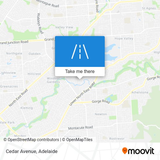 Cedar Avenue map
