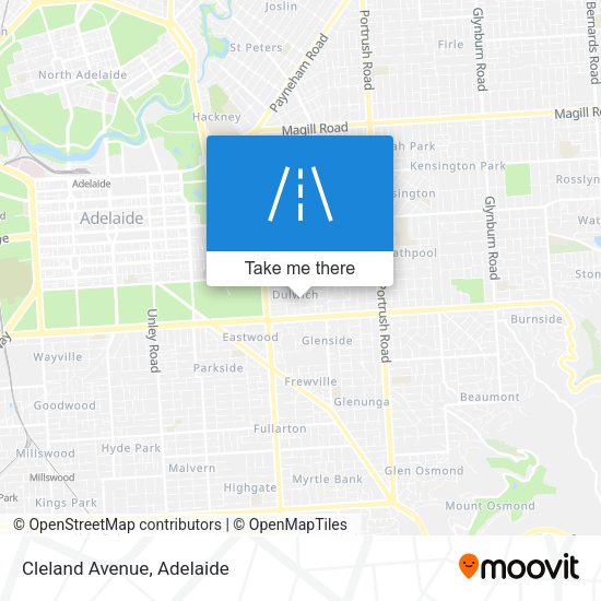 Cleland Avenue map