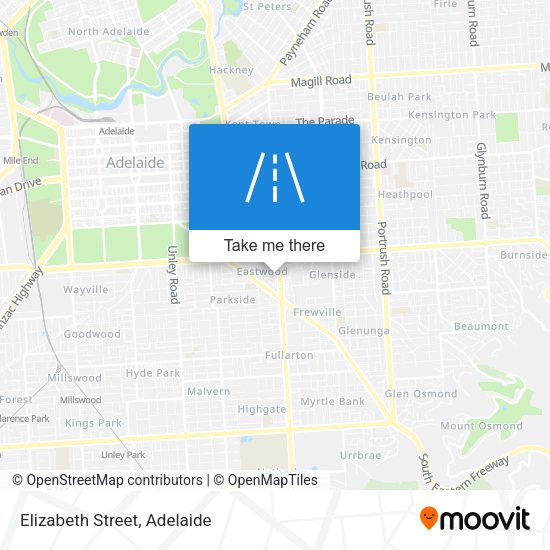 Elizabeth Street map