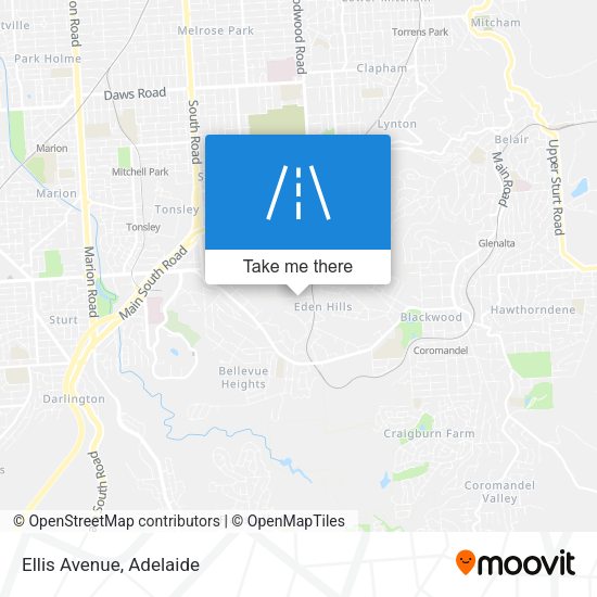 Ellis Avenue map