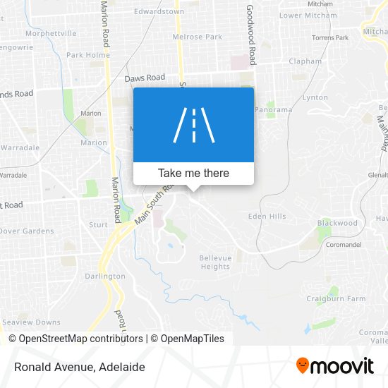 Ronald Avenue map