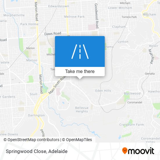 Mapa Springwood Close