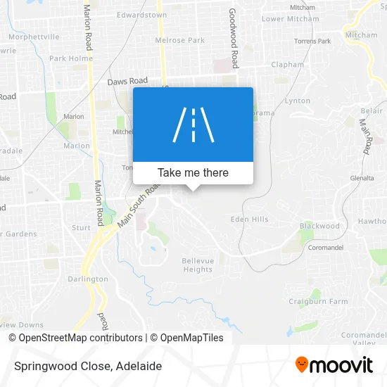 Mapa Springwood Close