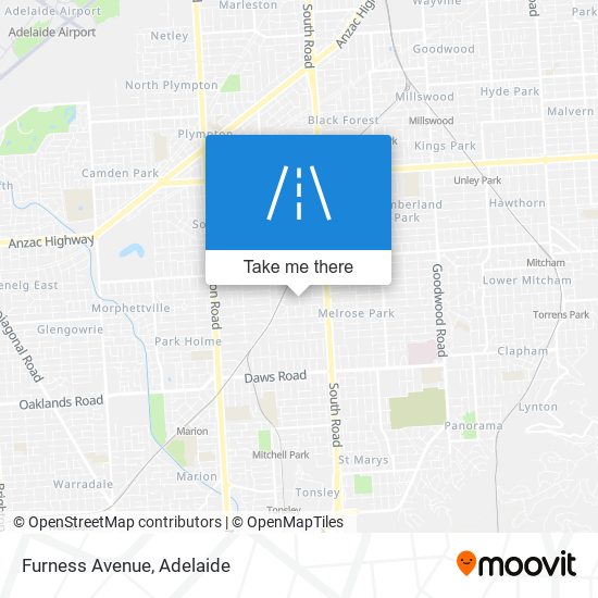 Furness Avenue map