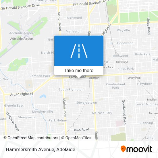 Hammersmith Avenue map