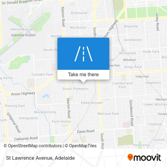 St Lawrence Avenue map