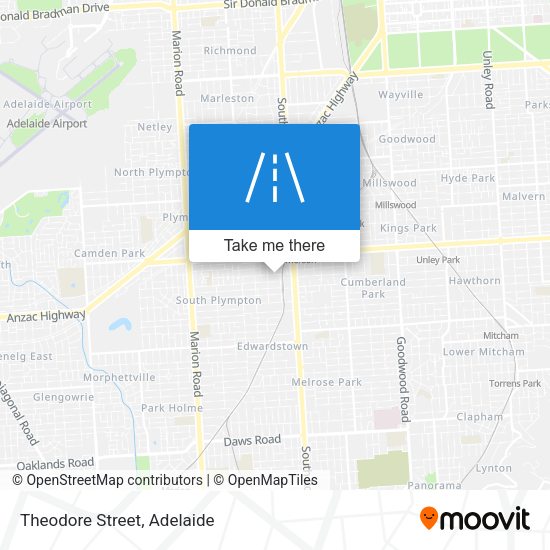 Theodore Street map