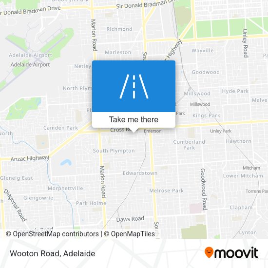 Wooton Road map