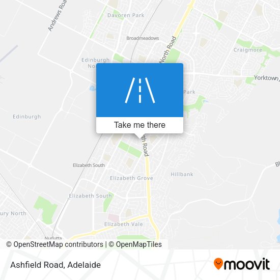 Ashfield Road map