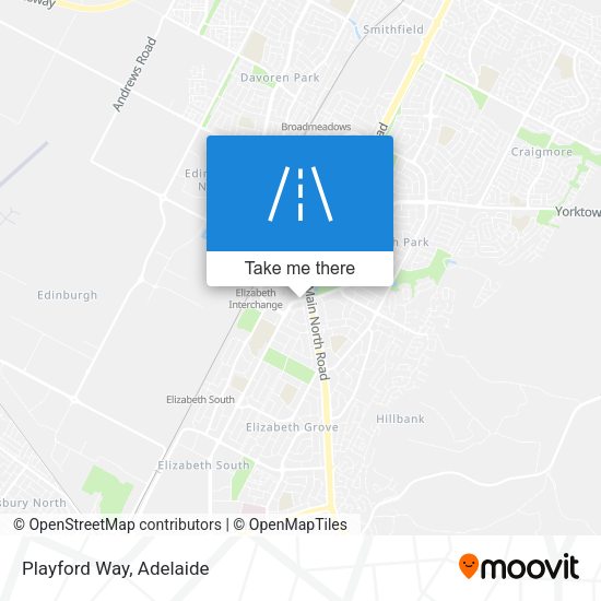 Playford Way map