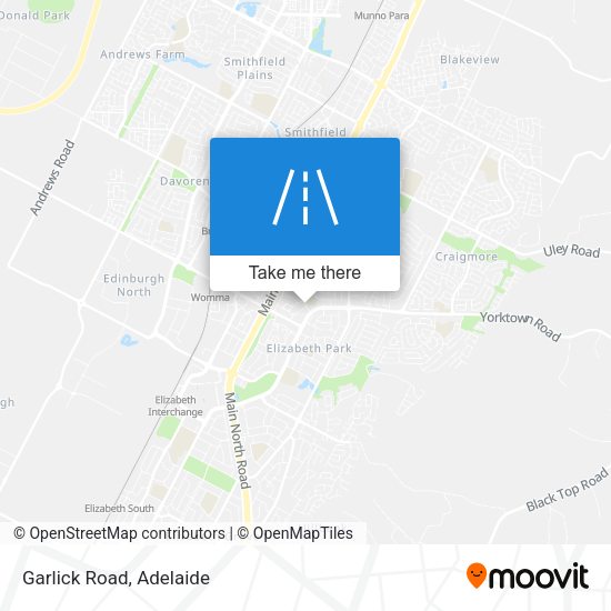 Garlick Road map