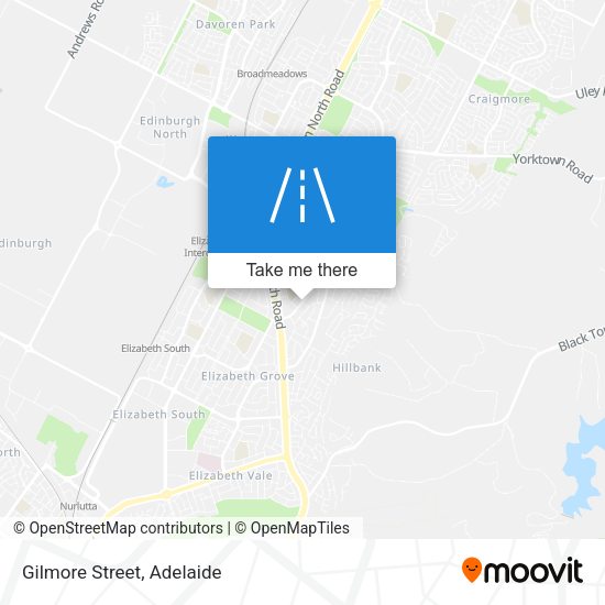 Gilmore Street map
