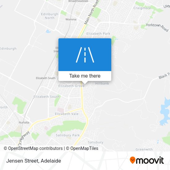 Jensen Street map
