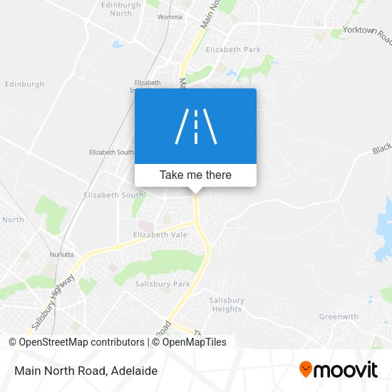 Main North Road map