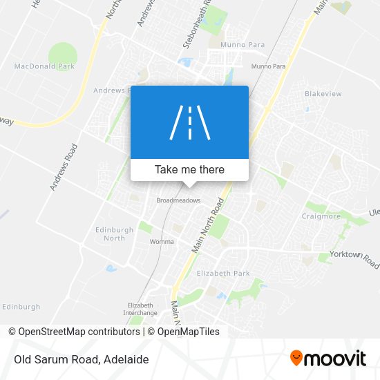 Old Sarum Road map