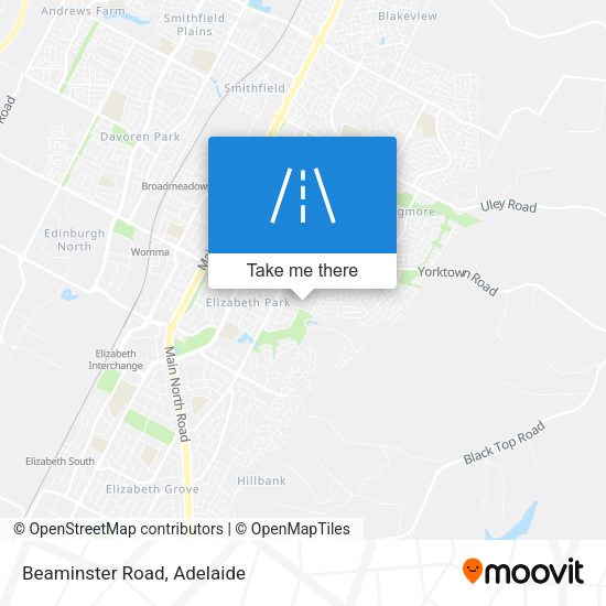 Beaminster Road map