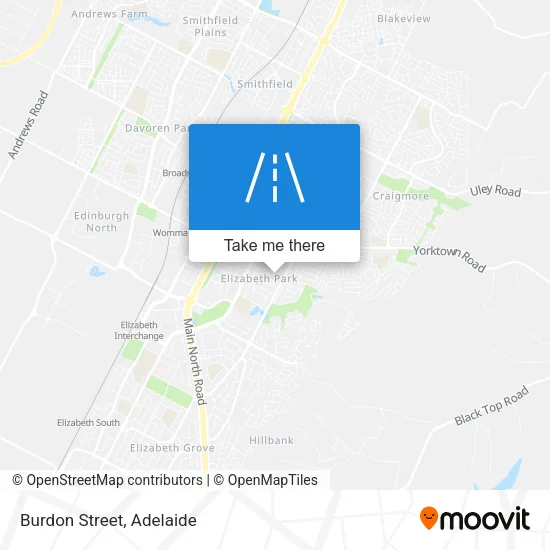 Burdon Street map