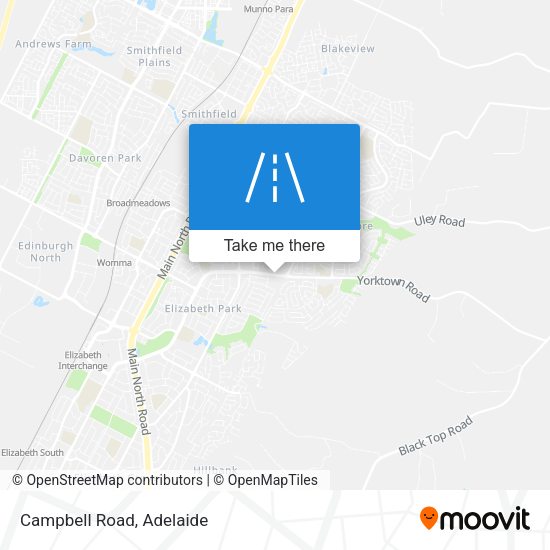 Campbell Road map