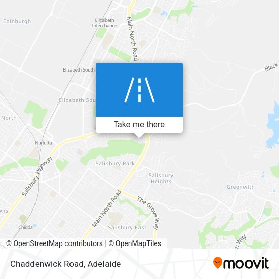 Chaddenwick Road map